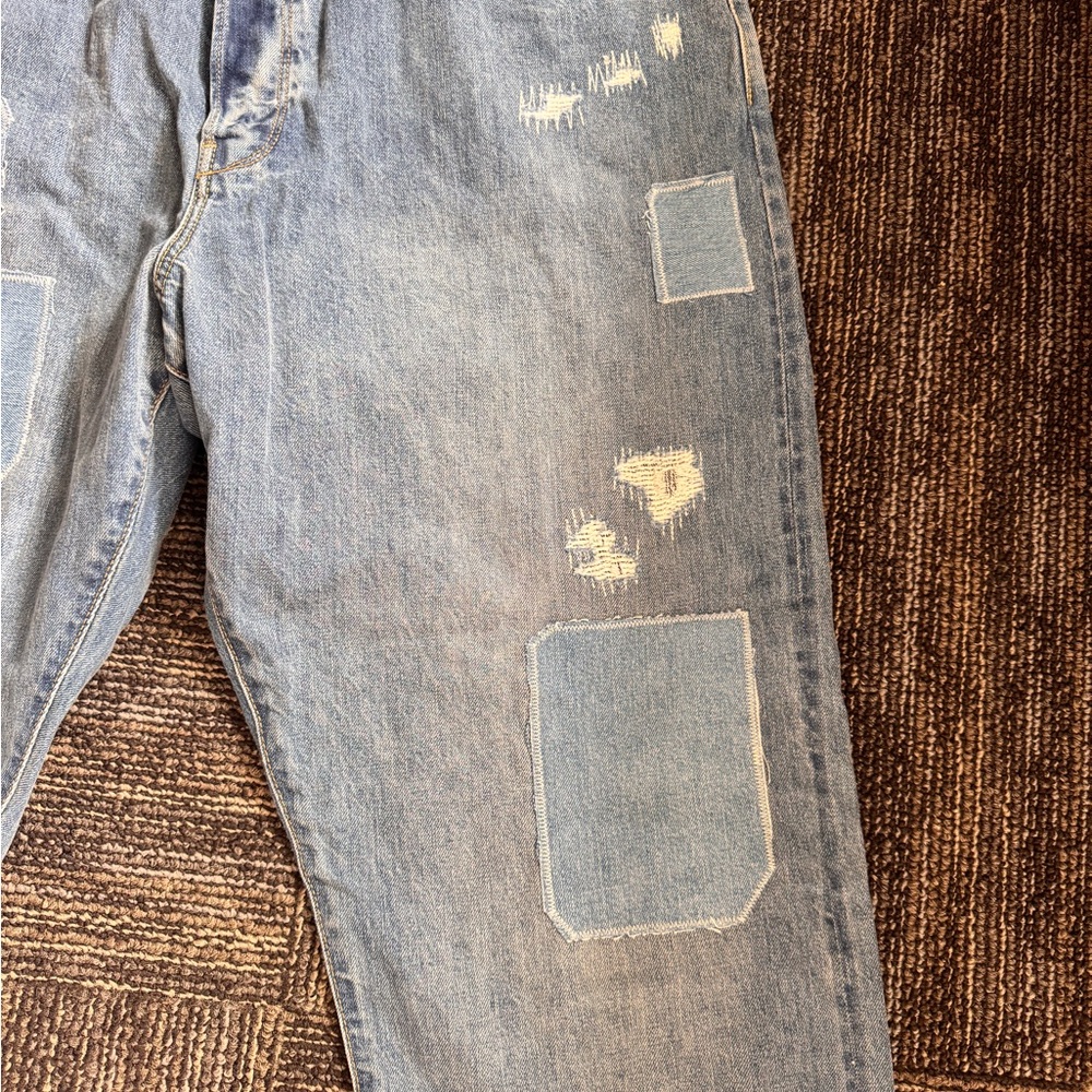 Todd Snyder Light Blue Relaxed Jeans - Picture 2 of 4